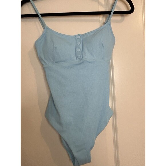 NWT Melissa Odabash Calabasas Celeste Ribbed Swim Suit Size 4 - Picture 6 of 9